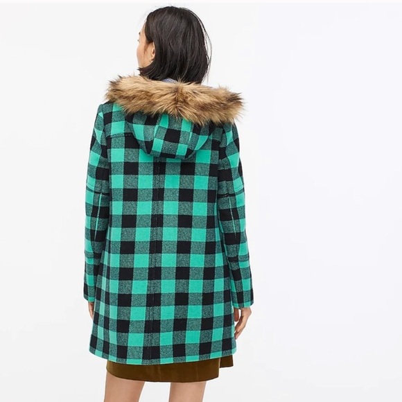 NWT J. Crew Coat 💚🖤 Size 2 - Picture 2 of 8